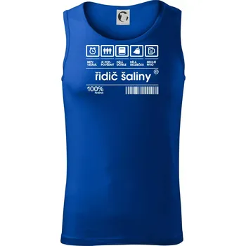 Čárový kód - řidič šaliny - Tílko pánské Core - L ( Královská modrá )