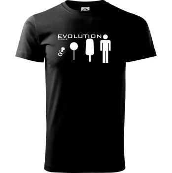 Evoluce ženy - Triko extra velké (5-8XL) - 8XL ( Černá )