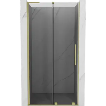 Sprchové dveře Mexen Velar L sprchové dveře posuvné 100 cm, grafit, zlaté kartáčované - 871-100-003-41-55 Sprchové dveře