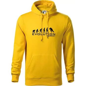 Pánská mikina Evoluce Hockey - hráč - Mikina pánská Cape s kapucí - 3XL ( Žlutá )