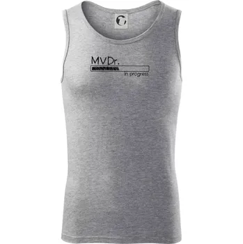 In progress titul MVDr. doktor doktorka veterinární medicíny - Tílko pánské Core - 2XL ( Tmavě šedý melír )