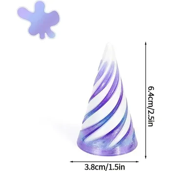 3D spirálová pyramida dekorace | spirálová dekorace, hračka - S12