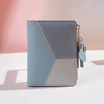 Peněženka Elegantní malá dámská peněženka s třásní | dámská peněženka, malá kabelka - Modrý