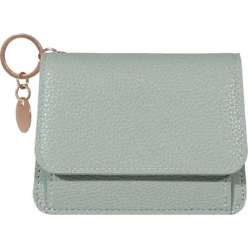 Peněženka Malá koženková peněženka na karty | dámská peněženka, malá peněženka - světle zelená