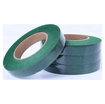 Lepicí páska 27 metrů floristická páska na květiny | dekorační páska, řemeslné potřeby - tmavě zelená 30 yardů