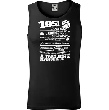 1951 v kostce - Tílko pánské Core - M ( Černá )