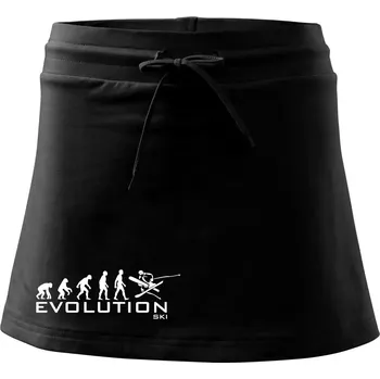 Dámská sukně Evoluce lyžování - Sportovní sukně - two in one - XS ( Černá )