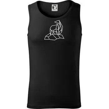 Pánské termoprádlo Geometrie lední medvěd na ledu - Tílko pánské Core - 2XL ( Černá )