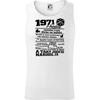 1971 v kostce - Tílko pánské Core - 2XL ( Bílá )