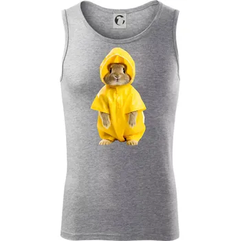 Králík v pláštěnce - Tílko pánské Core - 2XL ( Tmavě šedý melír )