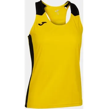 Dámské tričko Dámské/Dívčí sportovní tílko JOMA RECORD II TANK TOP YELLOW BLACK Velikost: XL, Barva: YELLOW-BLACK