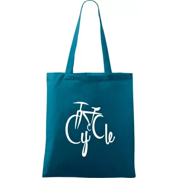 Cycle kolo - Taška bavlněná - 42 x 38 cm ( Petrolejová )