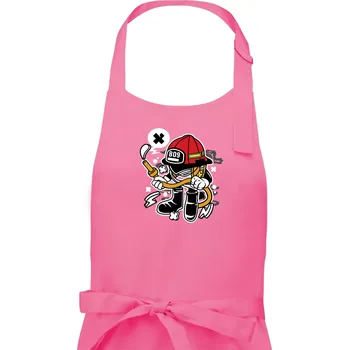 Kuchyňská zástěra Fajrákmen - Dámská zástěra na vaření - Univerzální velikost ( Růžová )