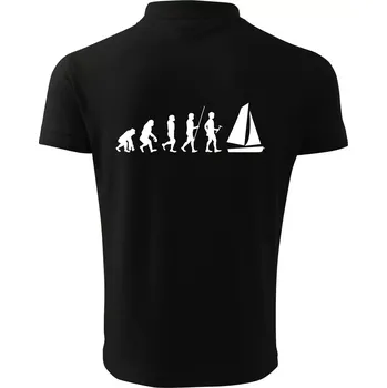 Pánská košile Evoluce plachtění - Polokošile pánská Pique Polo 203 - 2XL ( Černá )