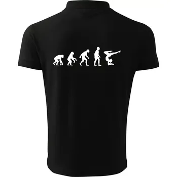 Pánská košile Evoluce yoga - Polokošile pánská Pique Polo 203 - 4XL ( Černá )