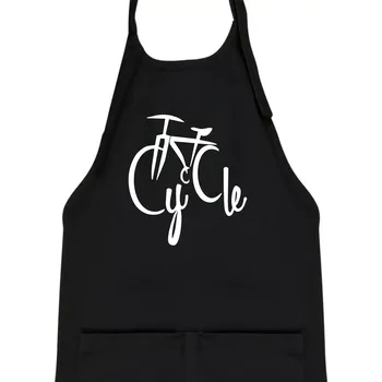 Kuchyňská zástěra Cycle kolo - Dětská zástěra na vaření - Univerzální velikost ( Černá )