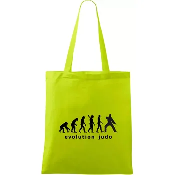 Judo evoluce - úder - Taška bavlněná - 42 x 38 cm ( Limetková )