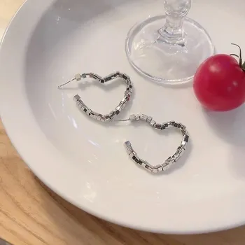 Náušnice Stylové náušnice s geometickým vzorem - el070yin