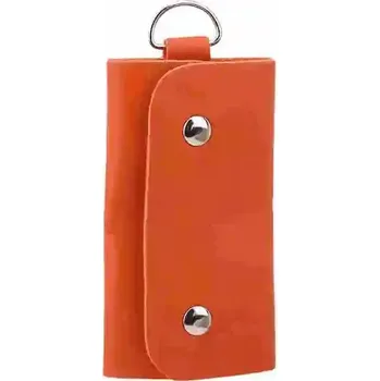 Peněženka PU kožený organizér klíčů | Klíčová peněženka, Držák klíčů - Pomerančový