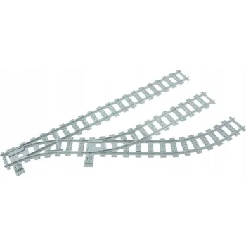 Hračka pro nejmenší Tříkolejná výhybka R40 – pravá verze pro vlaky L*go City 60197 60198 60205