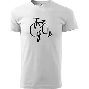 Pánské tričko Cycle kolo - Triko extra velké (5-8XL) - 7XL ( Bílá )