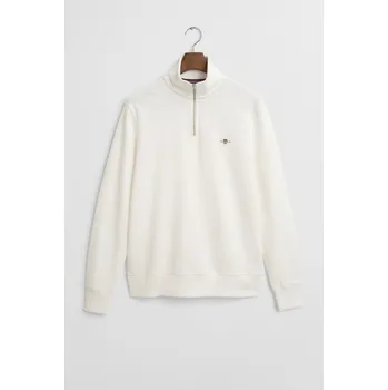 Pánská mikina MIKINA GANT REG SHIELD HALF ZIP SWEAT EGGSHELL