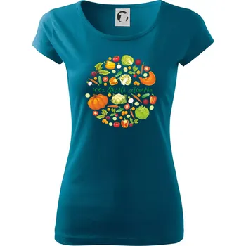 100% skvělá zelinářka - Dámské triko Pure - S ( Petrolejová )