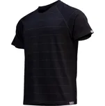 LASTING Merino triko s pruhy Z-QUIDO M ČERNÁ