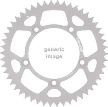 Motodíl Hliníková řetězová rozeta SUPERSPROX RAL-905:48-BLK oranžová 48 zubů, 520