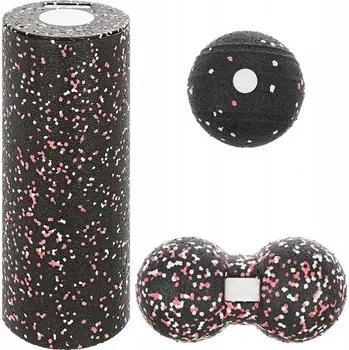 Masáž Masážní váleček s výstupky Azaris 33 cm x 8 cm černý, modrý