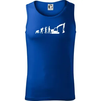 Evoluce bagr velký - Tílko pánské Core - 2XL ( Královská modrá )