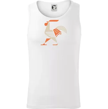 Kohout kubistický - Tílko pánské Core - XL ( Bílá )