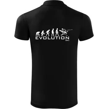 Pánská košile Evoluce lyžování - Polokošile Victory sportovní (dresovina) - 2XL ( Černá )