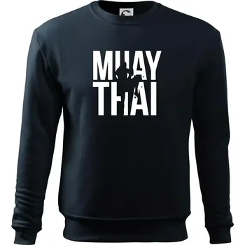 Chlapecké tričko Nápis Muay Thai - Mikina Essential dětská - 158 cm/12 let ( Námořní modrá (téměř černá) )