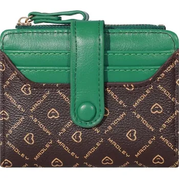 Praktická malá peněženka s přihrádkami | mini peněženka, dámská peněženka - Zelený