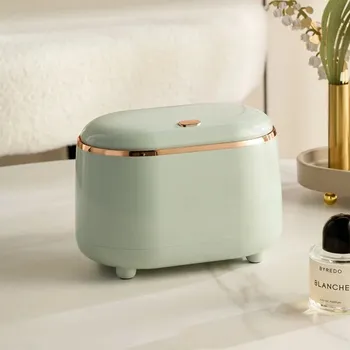 Odpadkový koš Mini luxusní stolní koš s víkem | odpadkový koš, úložný box - Zelený