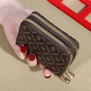 Peněženka Dámská velká peněženka na karty | peněženka, pouzdro - Káva