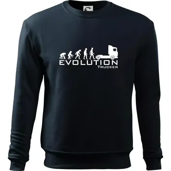Chlapecké tričko Evoluce trucker - Mikina Essential dětská - 158 cm/12 let ( Námořní modrá (velmi tmavá - téměř černá) )