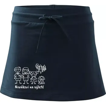 Dámské oblečení Vaše rodina na výletě - Sportovní sukně - two in one - S ( Námořní modrá (velmi tmavá - téměř černá) )