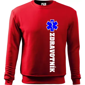 Chlapecké tričko Hvězda života - zdravotník - Mikina Essential dětská - 158 cm/12 let ( Červená )