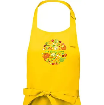 Kuchyňská zástěra 100% skvělý zelinář - Pánská zástěra na vaření - Univerzální velikost ( Žlutá )