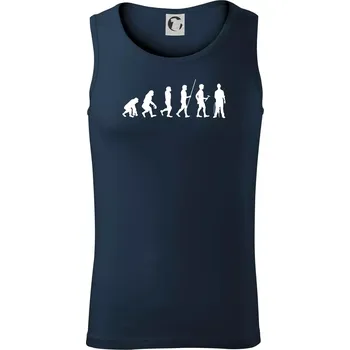 Evoluce zedník zbiječka - Tílko pánské Core - S ( Námořní modrá (velmi tmavá - téměř černá) )