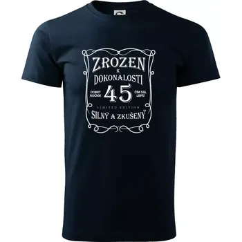 Zrozen k dokonalosti 45 - Triko extra velké (5-8XL) - 7XL ( Námořní modrá (velmi tmavá - téměř černá) )