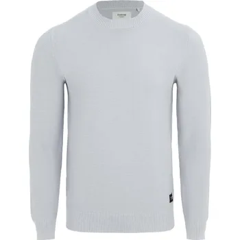Pánský svetr Firetrap Crew Neck Jumper Knitted Pullover Men Light Grey M