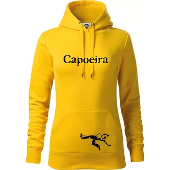 Dámská mikina Capoeira velký - Mikina dámská Cape s kapucí - XS ( Žlutá )