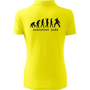 Judo evoluce - úder - Polokošile dámská Pique Polo - L ( Citrónová )