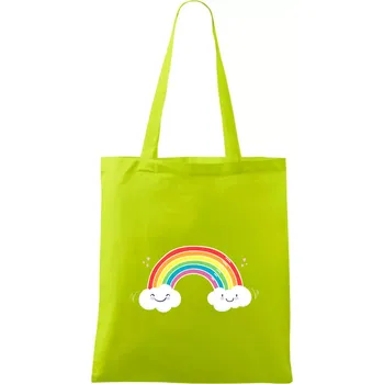 Veselá duha - Taška bavlněná - 42 x 38 cm ( Limetková )