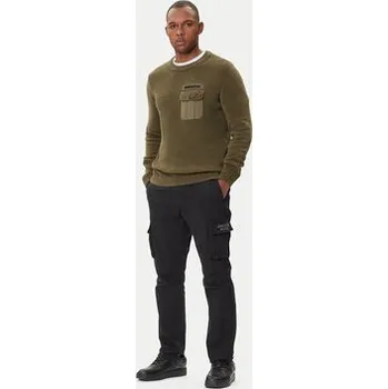 Pánský svetr Aeronautica Militare Svetr 252MA1573UL00539 Zelená Regular Fit M