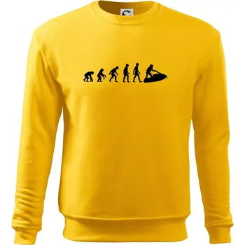Pánská mikina Evoluce vodní skútr - Mikina Essential pánská - S ( Žlutá )
