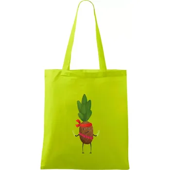 Ananas indián - Taška bavlněná - 42 x 38 cm ( Limetková )